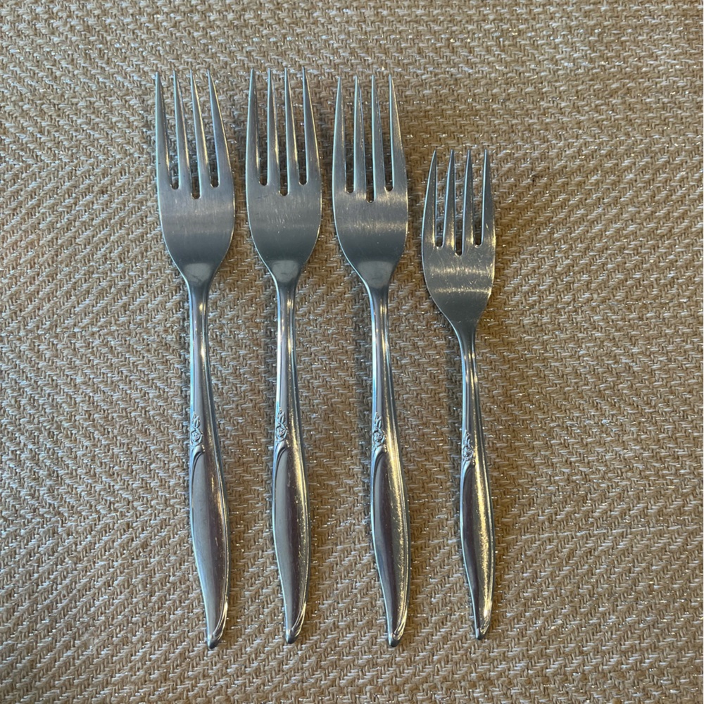 Forever Rose Set of 3 Forks Kenwood  Stainless